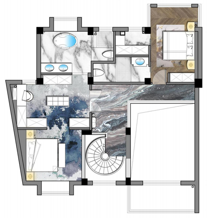 水岸尚品別墅法式風(fēng)格裝修效果圖 水岸尚品別墅法式風(fēng)格裝修效果圖