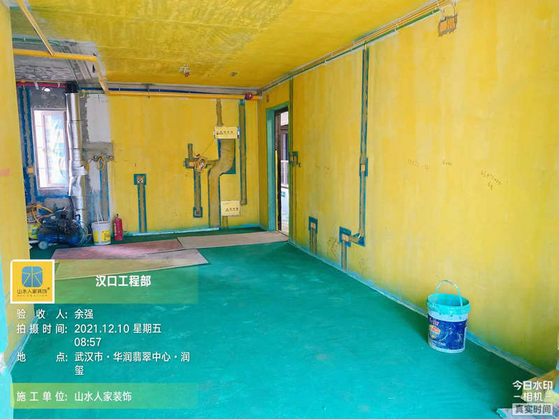 武漢華潤(rùn)翡翠中心潤(rùn)璽裝修工地