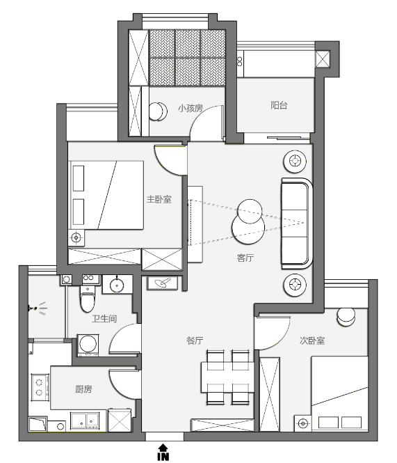 東湖城簡(jiǎn)約美式風(fēng)格裝修效果圖 東湖城簡(jiǎn)約美式風(fēng)格裝修效果圖