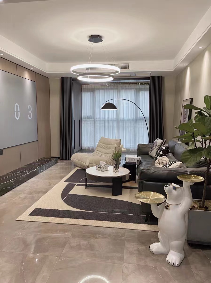 龍湖春江酈城116平現(xiàn)代簡(jiǎn)約風(fēng)格裝修效果圖