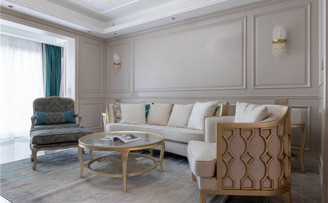 華發(fā)外灘首府美式輕奢風格裝修效果圖 華發(fā)外灘首府美式輕奢風格裝修效果圖