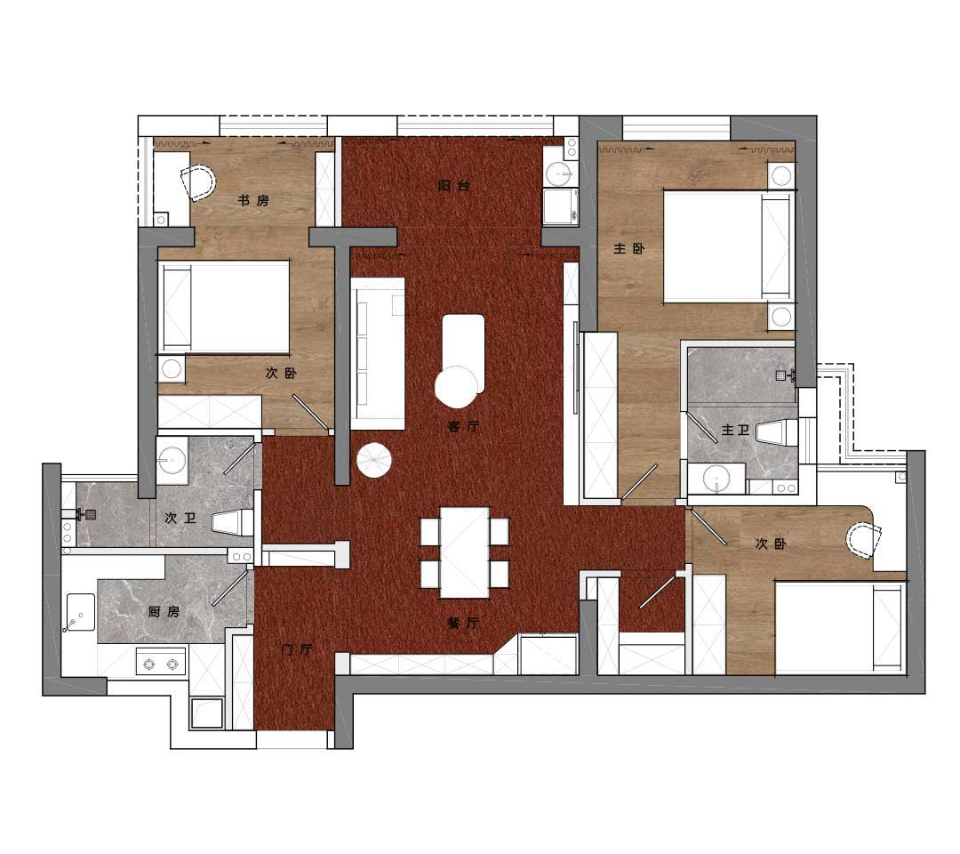 復(fù)地海上?，F(xiàn)代風(fēng)格裝修效果圖