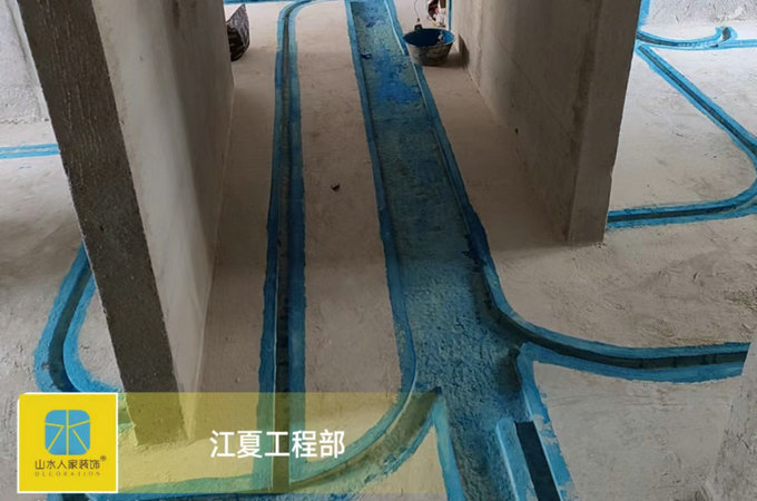 路勁時代城水電開槽防水施工