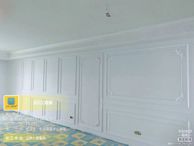 華潤(rùn)翡翠中心潤(rùn)璽主材安裝階段