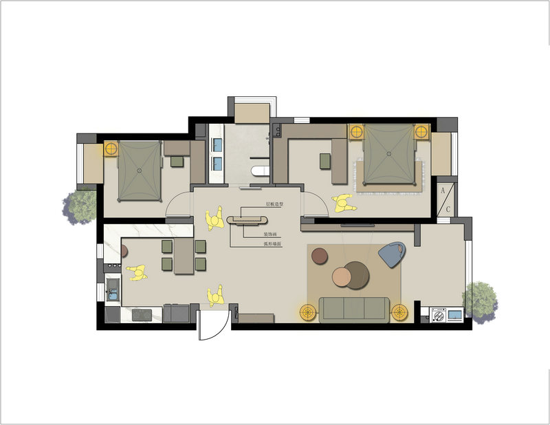 華潤翡翠城北歐風格裝修效果圖 華潤翡翠城北歐風格裝修效果圖