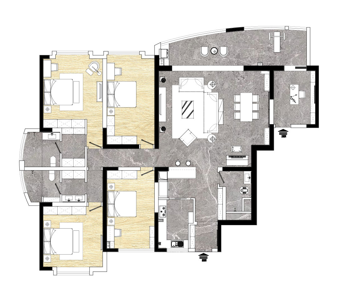 月湖琴聲286平現(xiàn)代風(fēng)格裝修效果圖 月湖琴聲286平現(xiàn)代風(fēng)格裝修效果圖