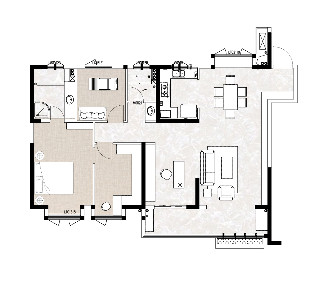 長存花園150平輕奢風(fēng)格裝修效果圖 長存花園150平輕奢風(fēng)格裝修效果圖