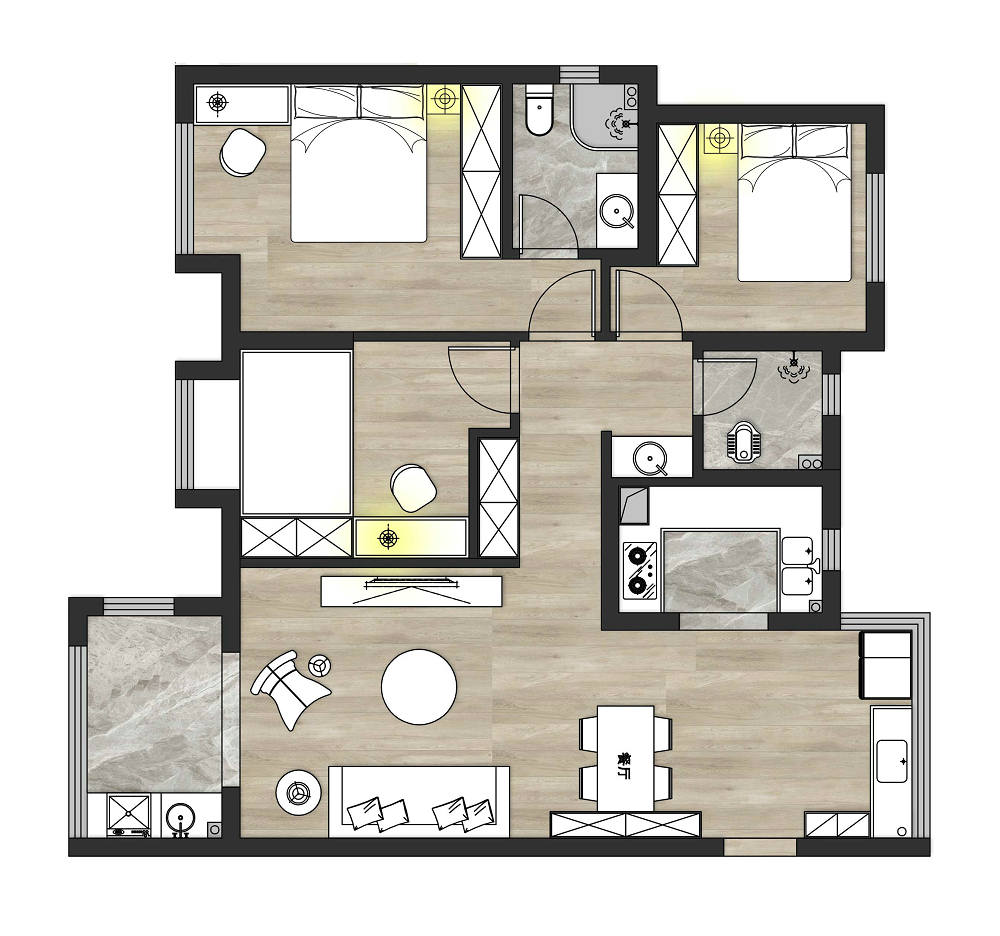 保利清能西海岸北歐風(fēng)格裝修效果圖 保利清能西海岸北歐風(fēng)格裝修效果圖
