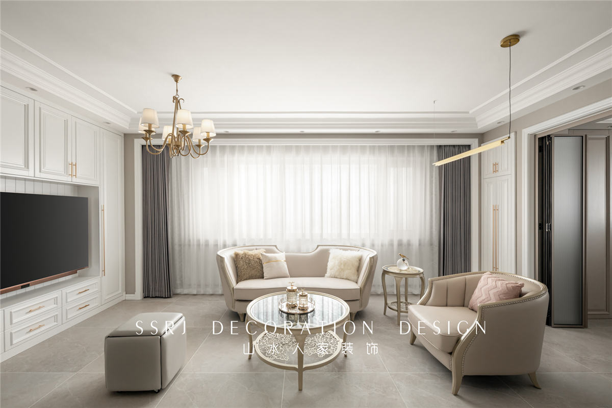 紅軍村180平躍層美式風格裝修效果圖 紅軍村180平躍層美式風格裝修效果圖