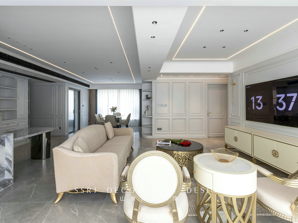 金色華府現(xiàn)代法式風(fēng)格實景裝修效果圖 金色華府現(xiàn)代法式風(fēng)格實景裝修效果圖