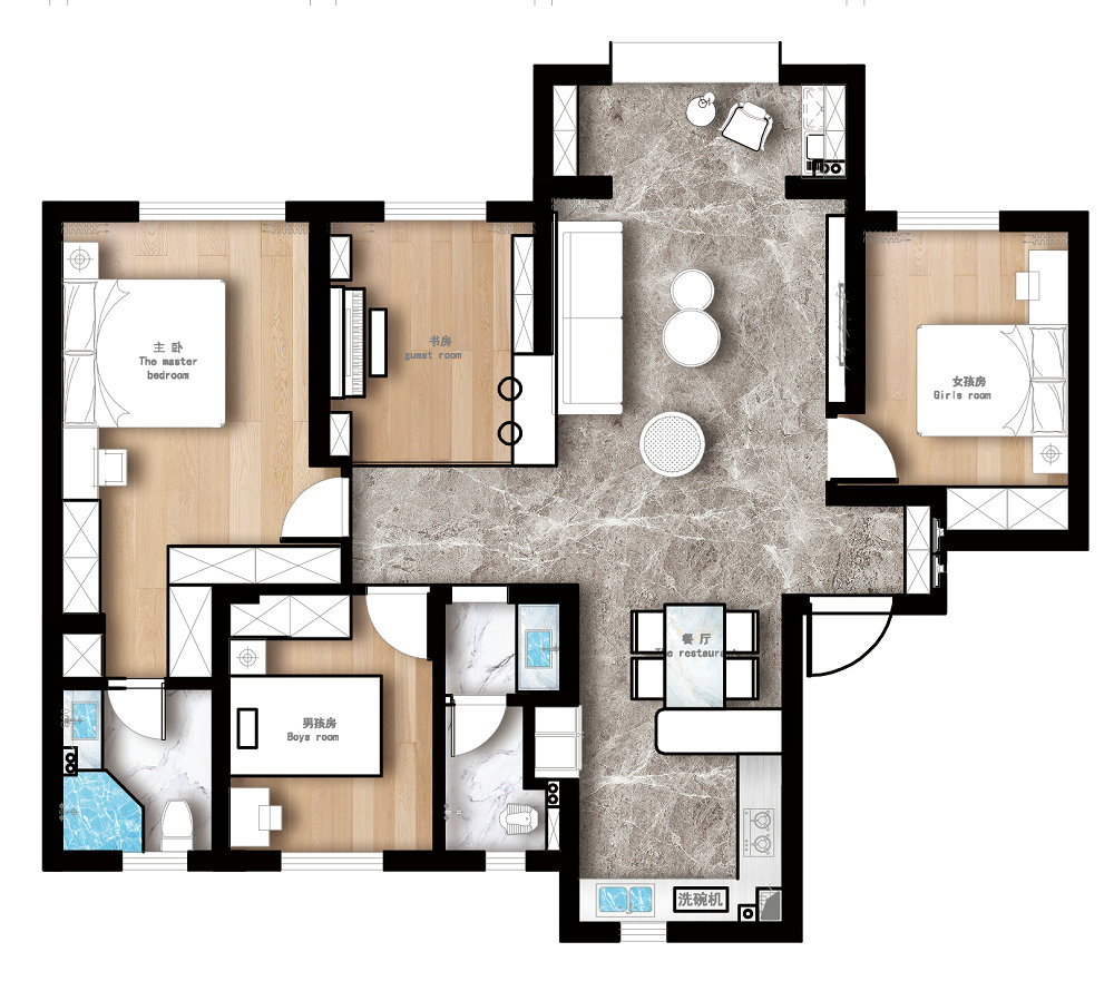 正榮紫闕臺現(xiàn)代風(fēng)格實景裝修效果圖 正榮紫闕臺現(xiàn)代風(fēng)格實景裝修效果圖