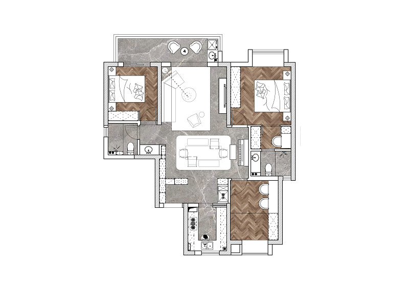 中建星光城現(xiàn)代風(fēng)格裝修效果圖 中建星光城現(xiàn)代風(fēng)格裝修效果圖