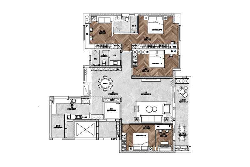 城投瀚城新中式風格裝修效果圖 城投瀚城新中式風格裝修效果圖