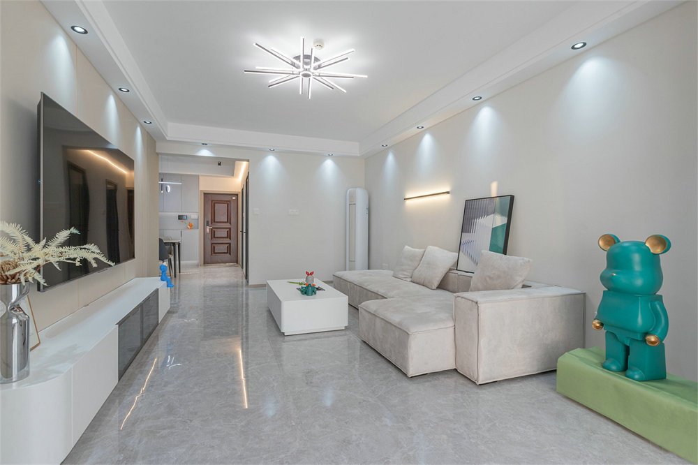 中建鉑公館105平現(xiàn)代簡約風(fēng)格裝修效果圖