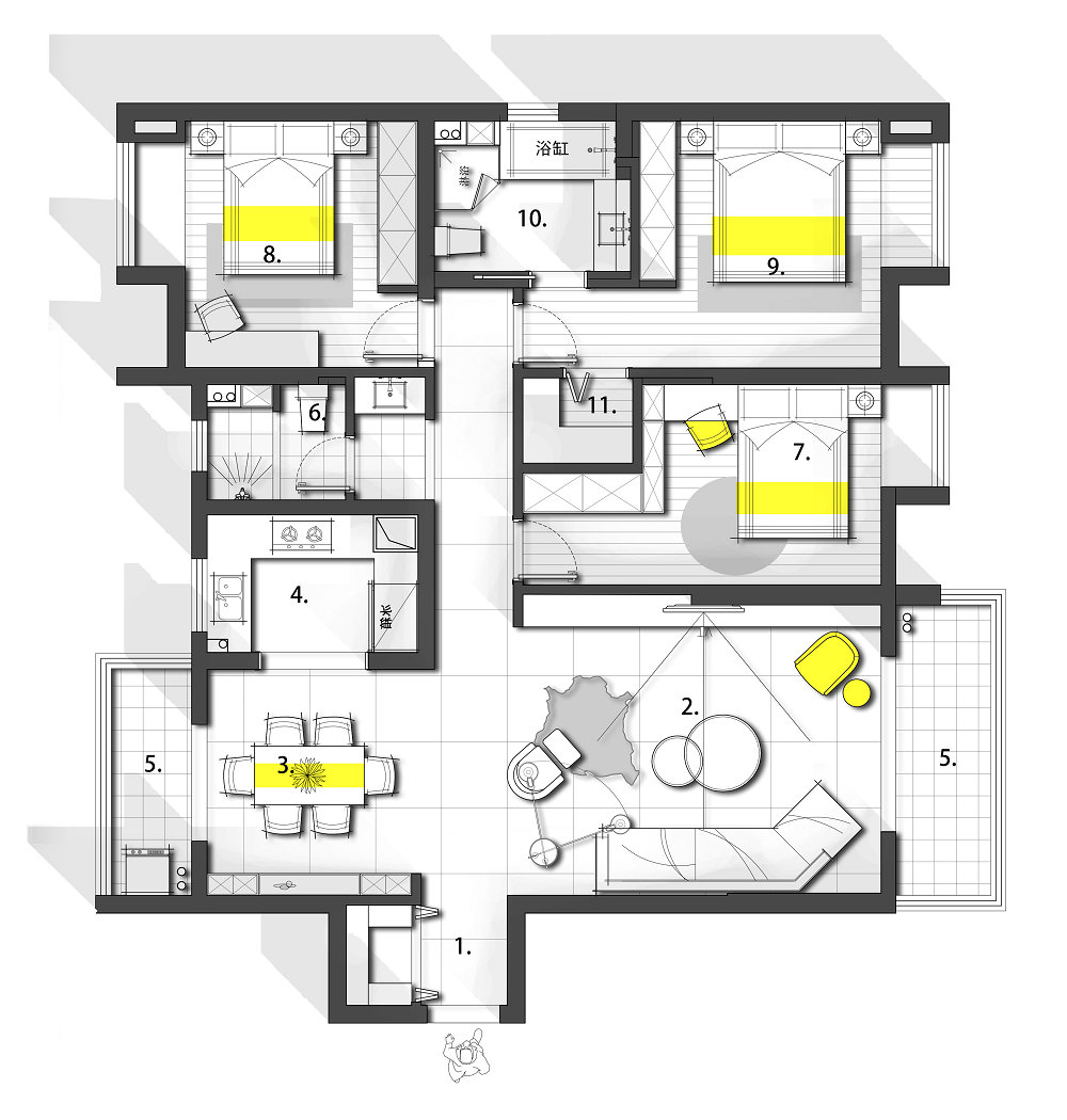 中建鉑公館139平現(xiàn)代風格裝修效果圖 中建鉑公館139平現(xiàn)代風格裝修效果圖