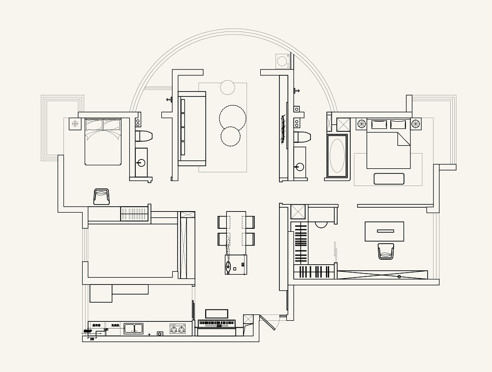 安順家園169平法式復(fù)古風(fēng)格裝修效果圖 安順家園169平法式復(fù)古風(fēng)格裝修效果圖