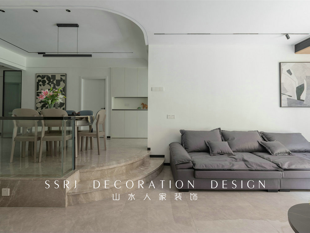 琴臺穎園124平現代風格裝修效果圖 琴臺穎園124平現代風格裝修效果圖