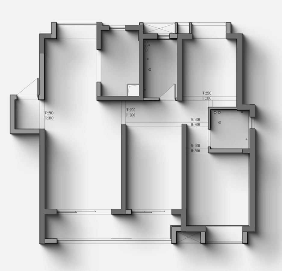 融創(chuàng)望江府133平現(xiàn)代簡約風格裝修效果圖