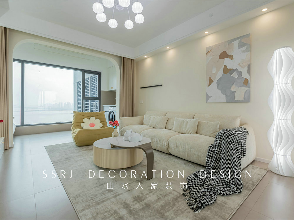 融創(chuàng)望江府133平現(xiàn)代簡約風格裝修效果圖