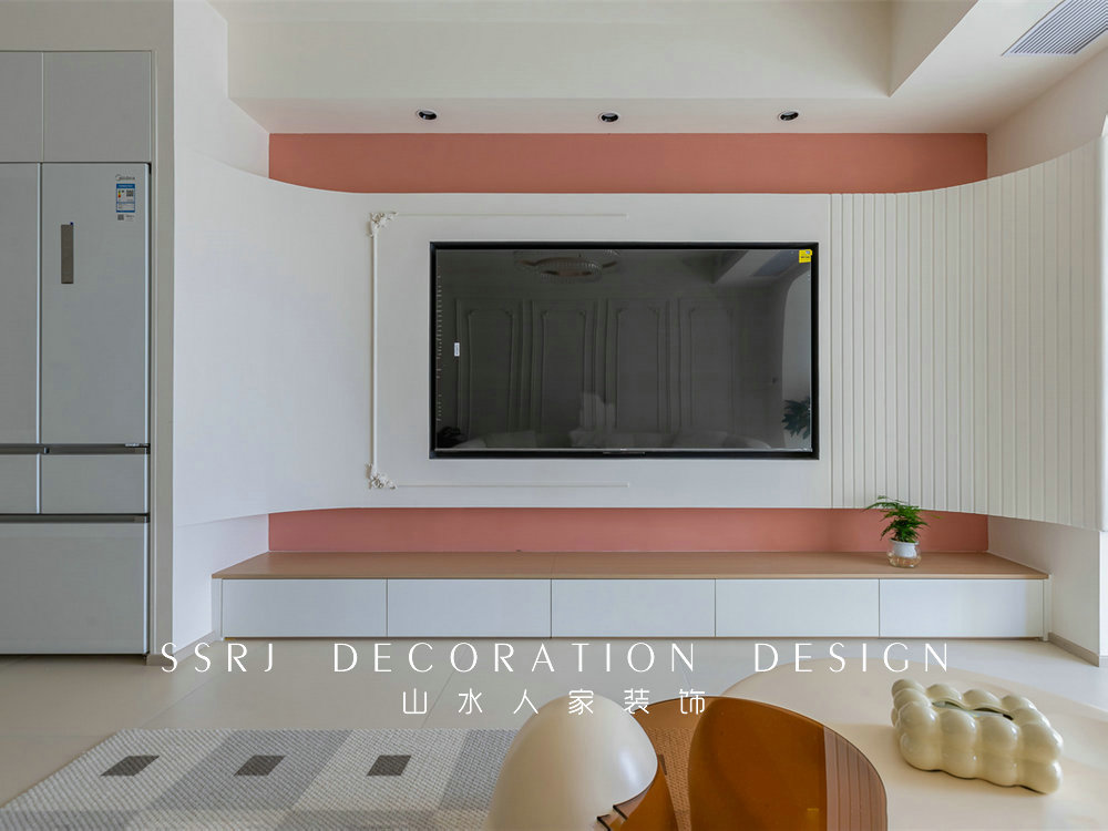 中建鉑公館106平簡(jiǎn)約奶油風(fēng)格裝修效果圖