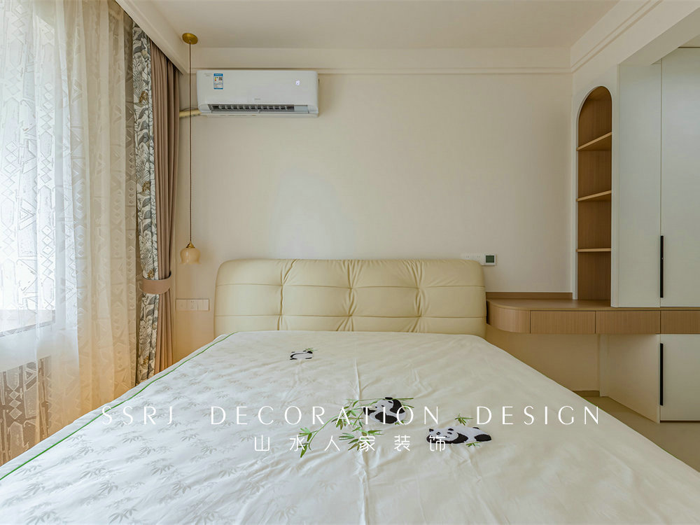 中建鉑公館106平簡(jiǎn)約奶油風(fēng)格裝修效果圖