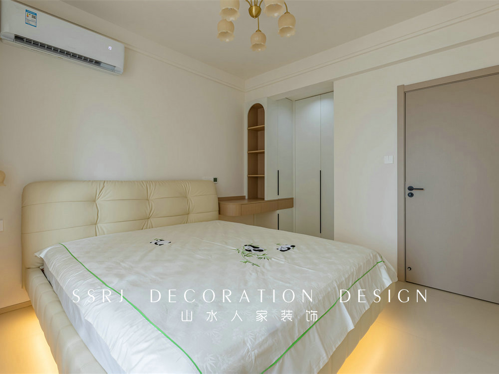 中建鉑公館106平簡(jiǎn)約奶油風(fēng)格裝修效果圖