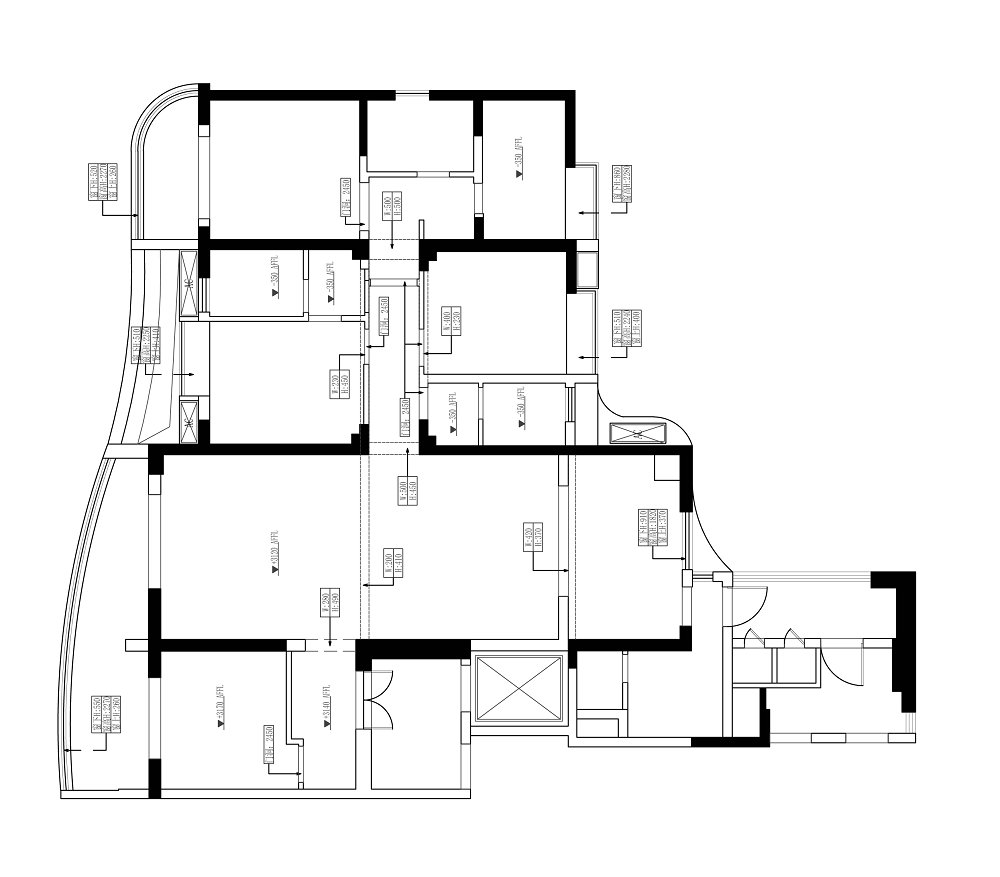 紐賓凱錦城280平新中式風格裝修效果圖