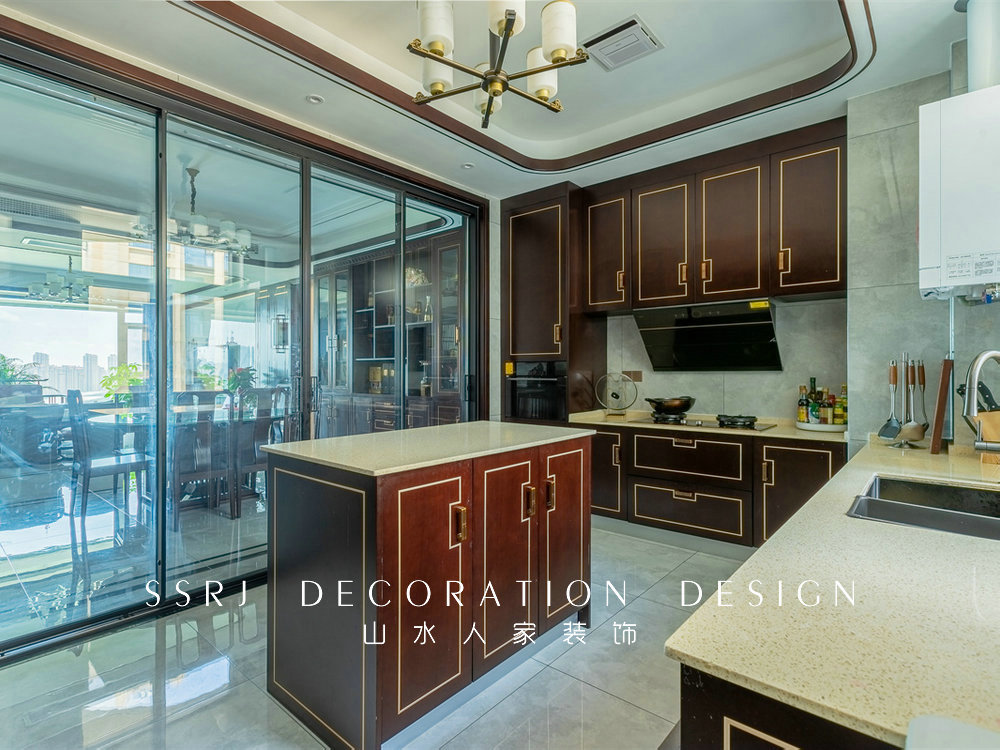 紐賓凱錦城280平新中式風格裝修效果圖