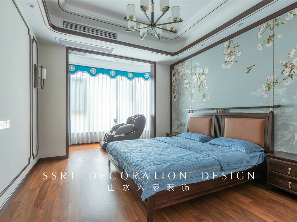 紐賓凱錦城280平新中式風格裝修效果圖