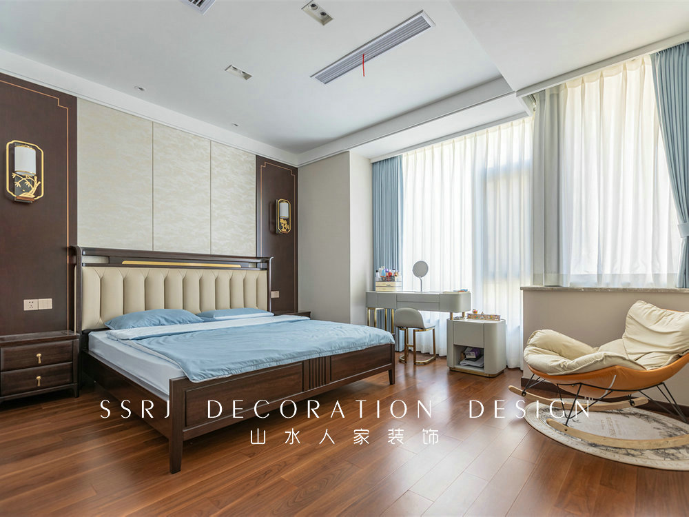 紐賓凱錦城280平新中式風格裝修效果圖