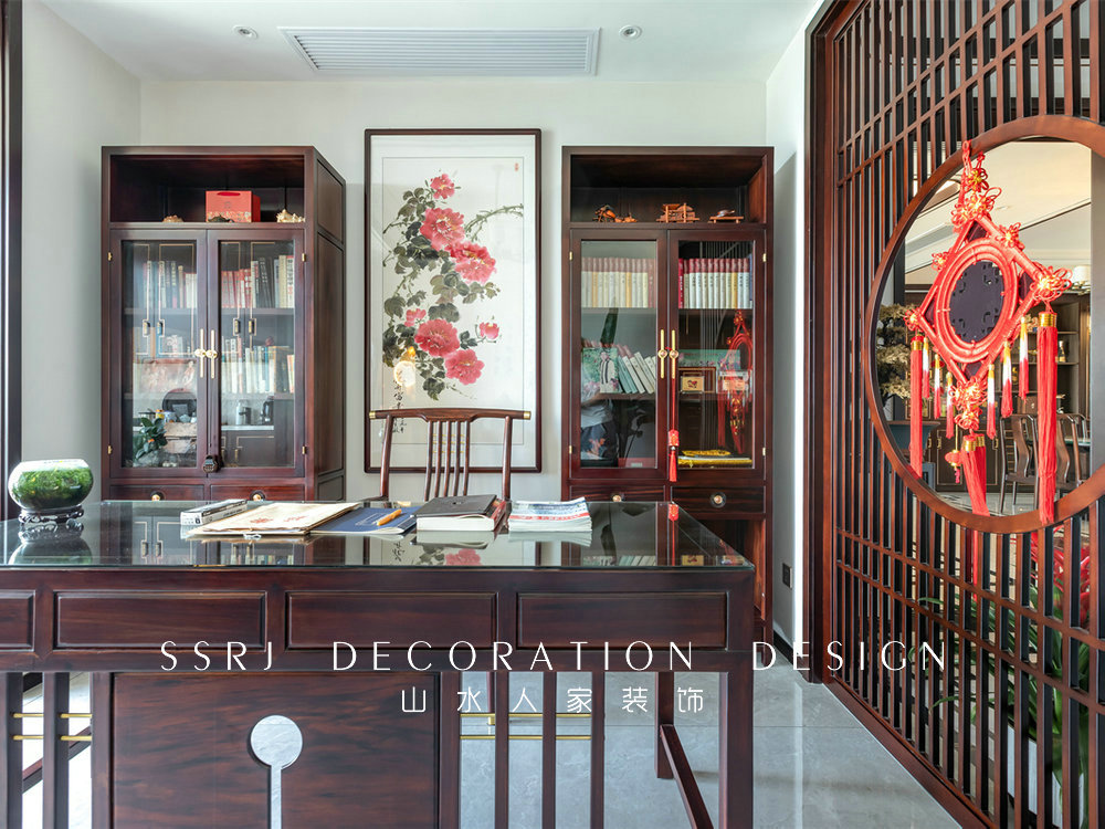 紐賓凱錦城280平新中式風格裝修效果圖