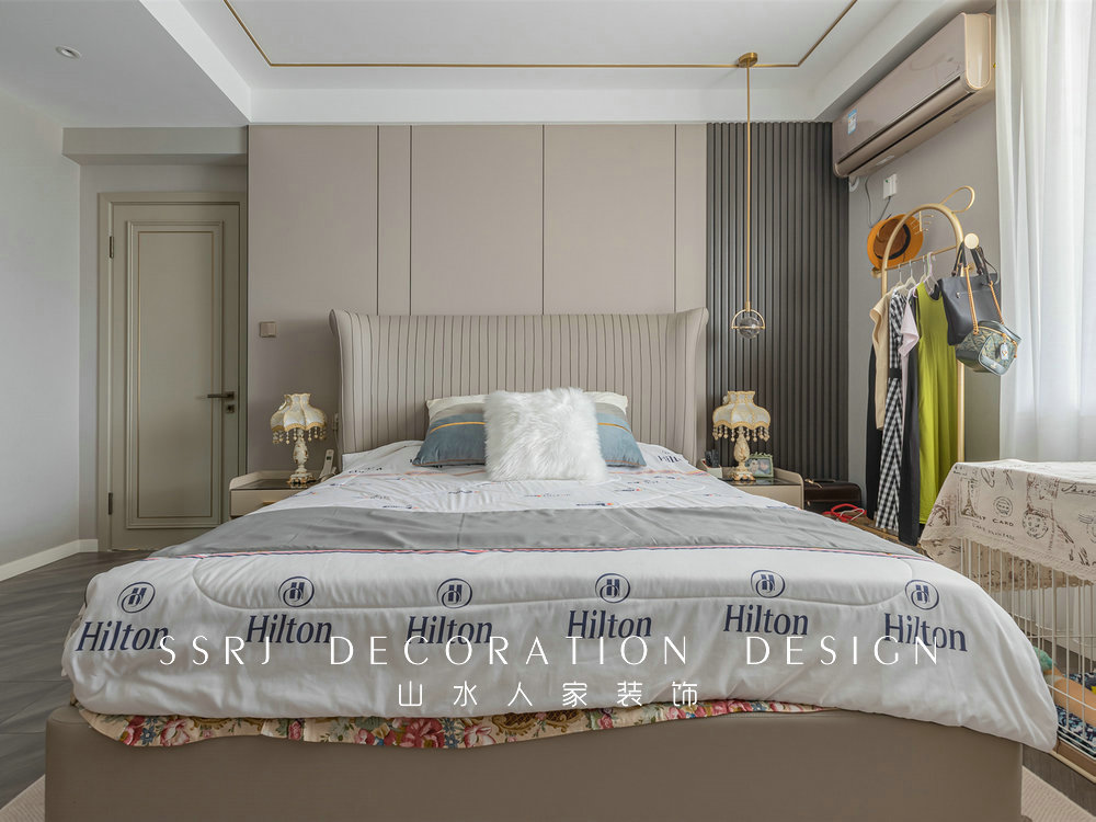 國博新城泊雅居160平美式輕奢風格裝修效果圖