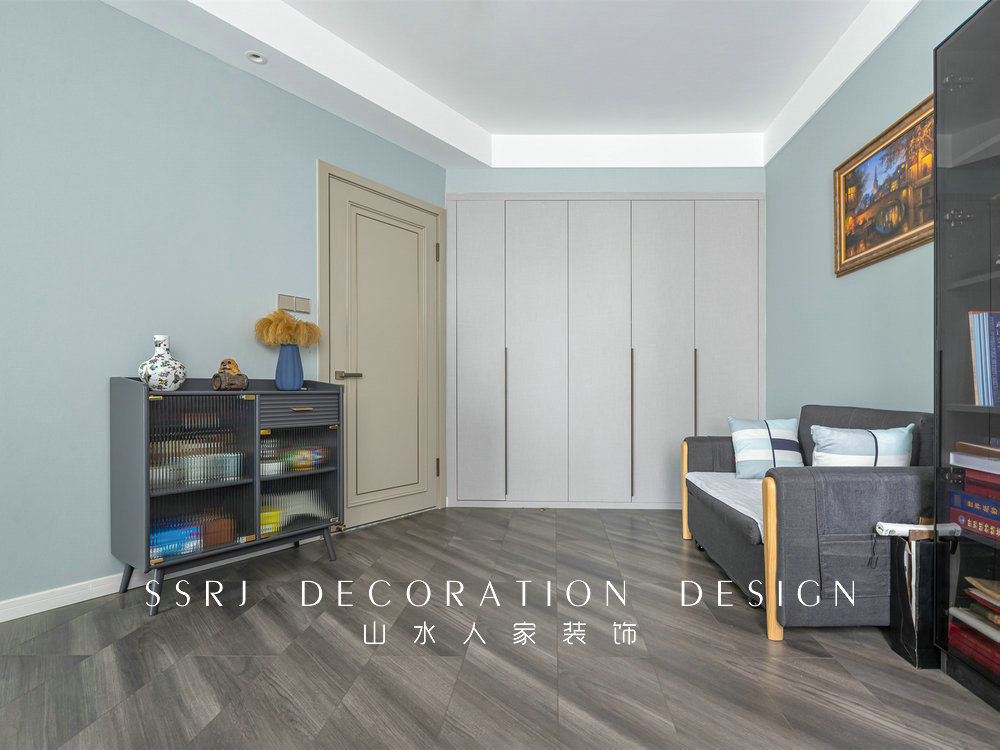 國博新城泊雅居160平美式輕奢風格裝修效果圖