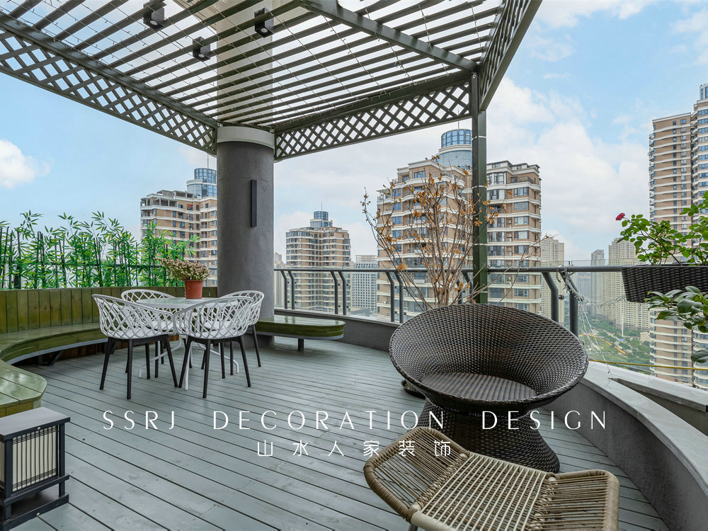 國博新城泊雅居160平美式輕奢風格裝修效果圖