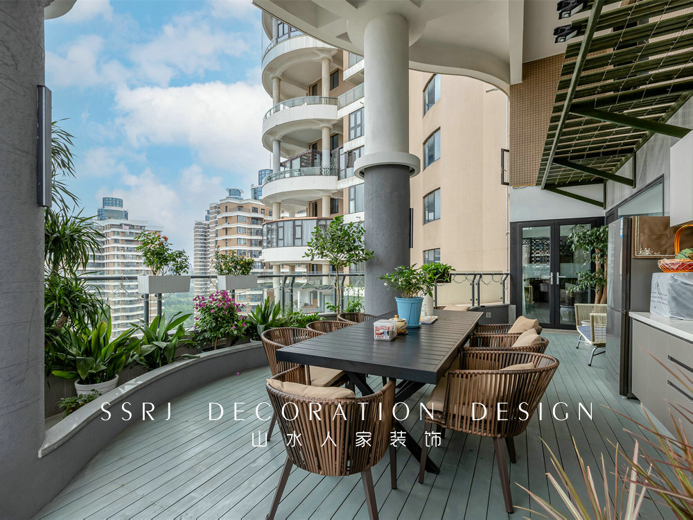 國博新城泊雅居160平美式輕奢風格裝修效果圖