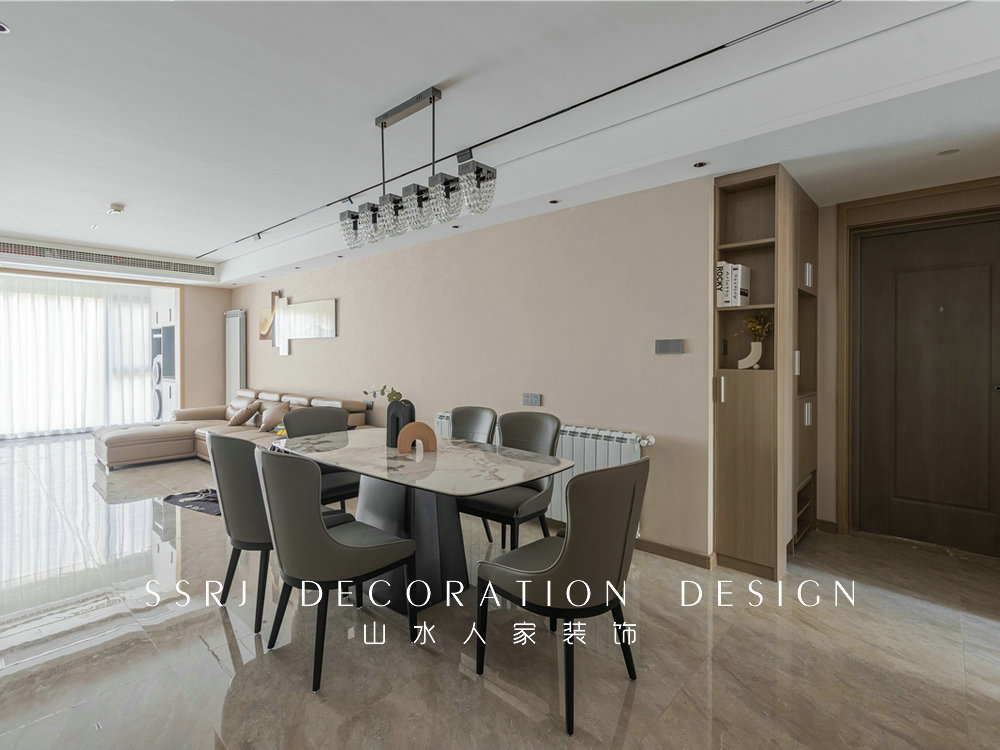 保利時代160平現(xiàn)代風格裝修效果圖