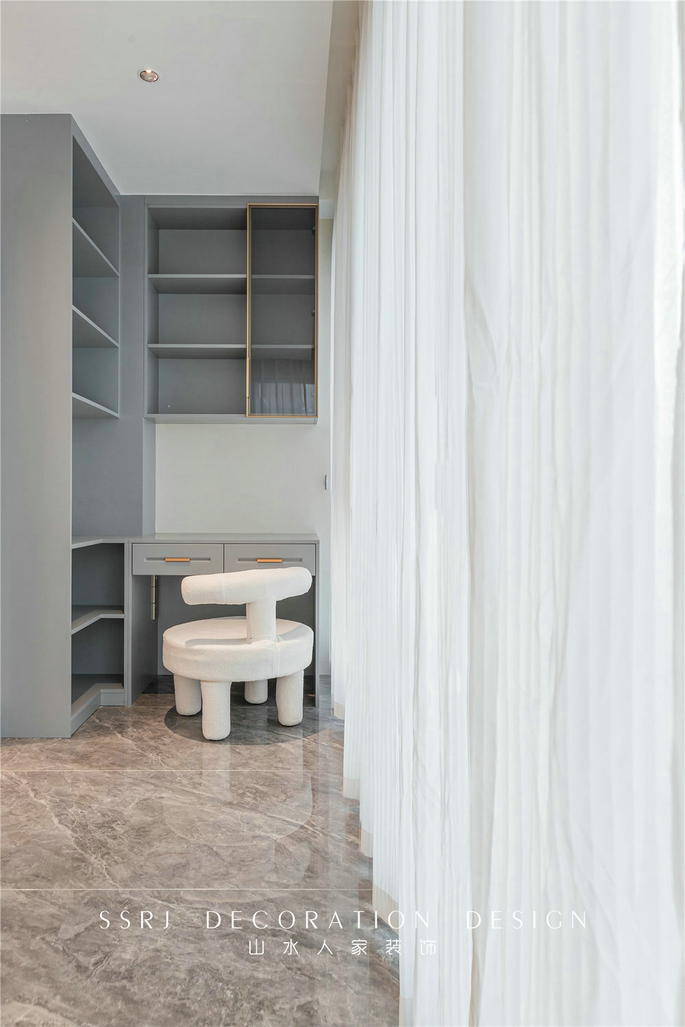 琨瑜府188平美式輕奢風格裝修效果圖