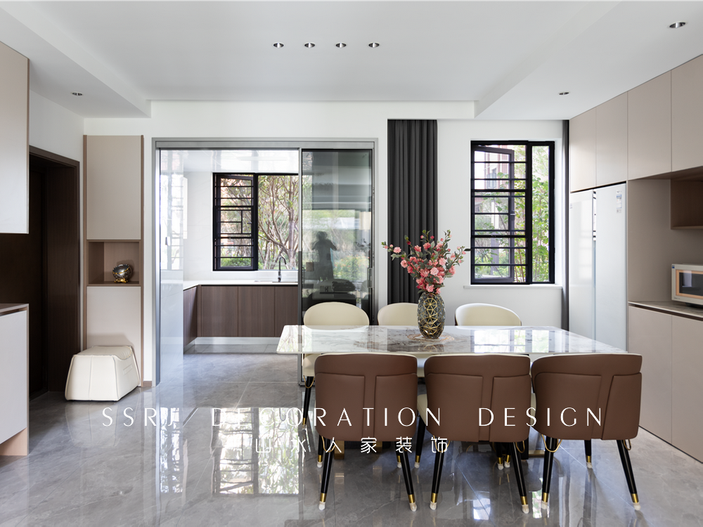 百秀城140平現(xiàn)代風格裝修效果圖