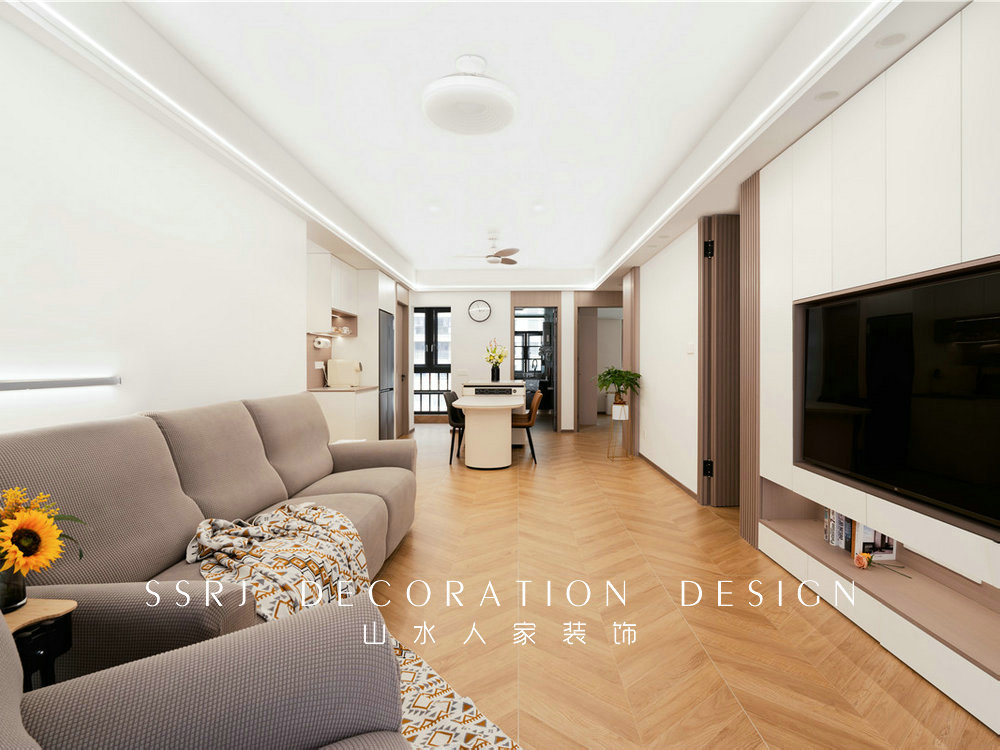 幸福時(shí)代大家130平現(xiàn)代簡(jiǎn)約風(fēng)格裝修效果圖