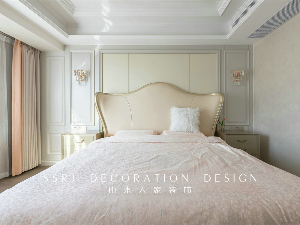 保利香頌143平美式輕奢風格裝修效果圖