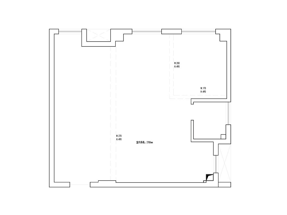 五環(huán)時(shí)尚廣場91平現(xiàn)代黑白灰風(fēng)格裝修效果圖