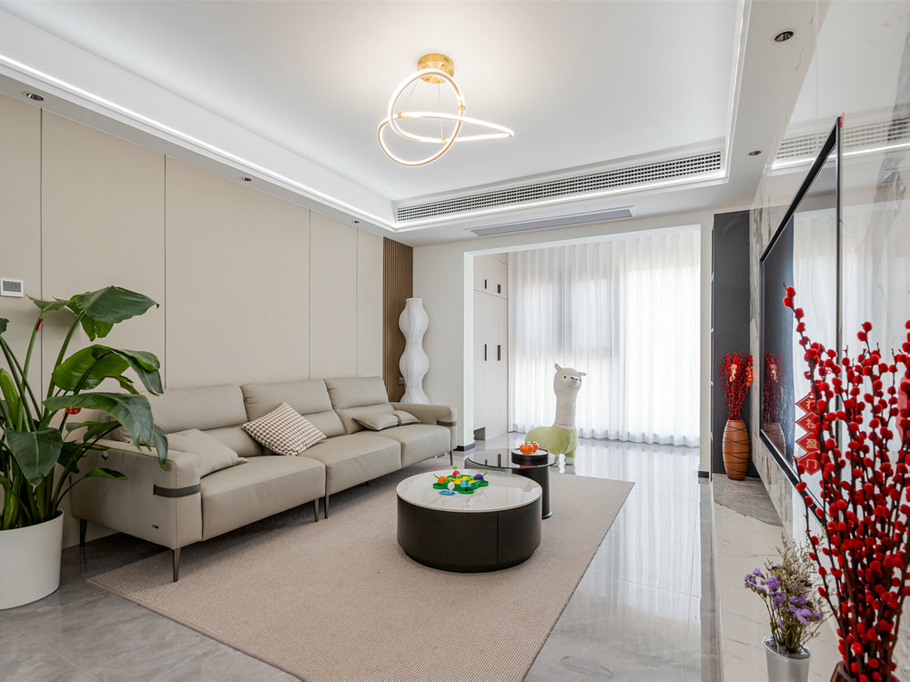 融創(chuàng)城118平現(xiàn)代風格裝修效果圖