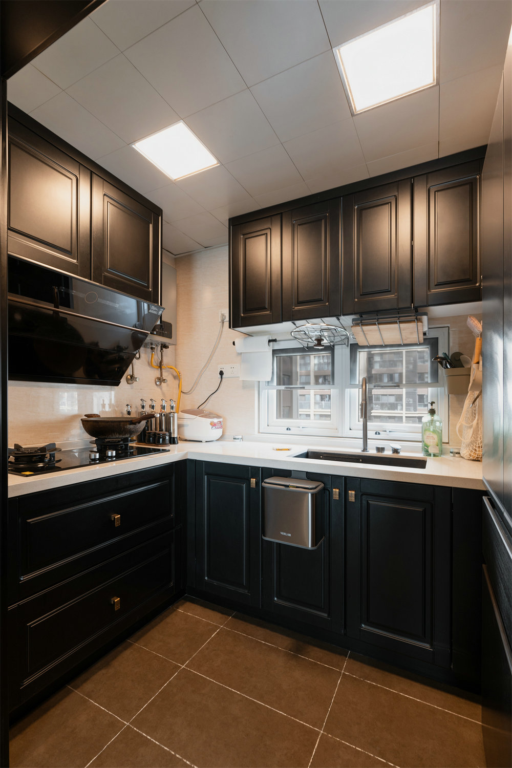 萬(wàn)科城花璟苑90平復(fù)古風(fēng)格裝修效果圖