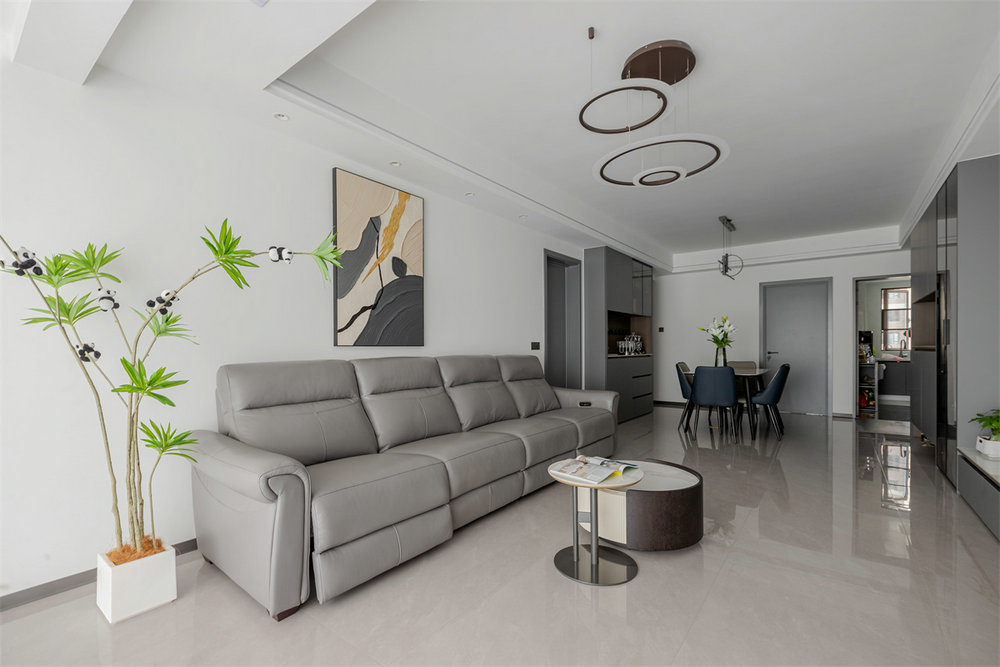 中建鉑公館122平現(xiàn)代風(fēng)格裝修效果圖