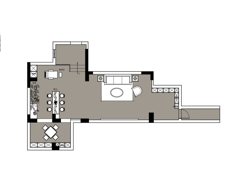 國(guó)采光立方現(xiàn)代風(fēng)格別墅裝修效果圖