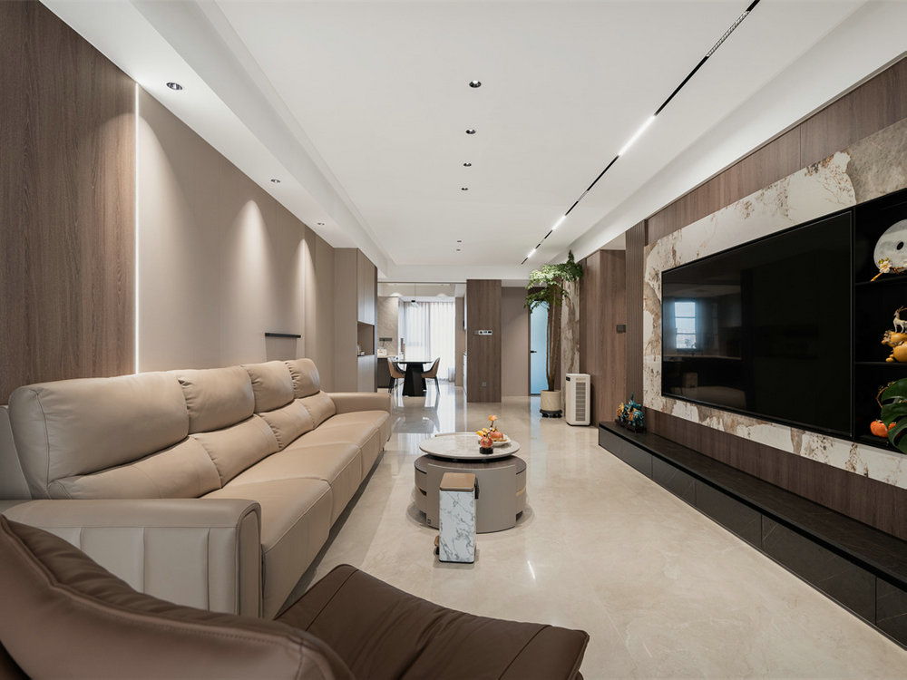 興華尚都國際133平現(xiàn)代輕奢風格裝修效果圖