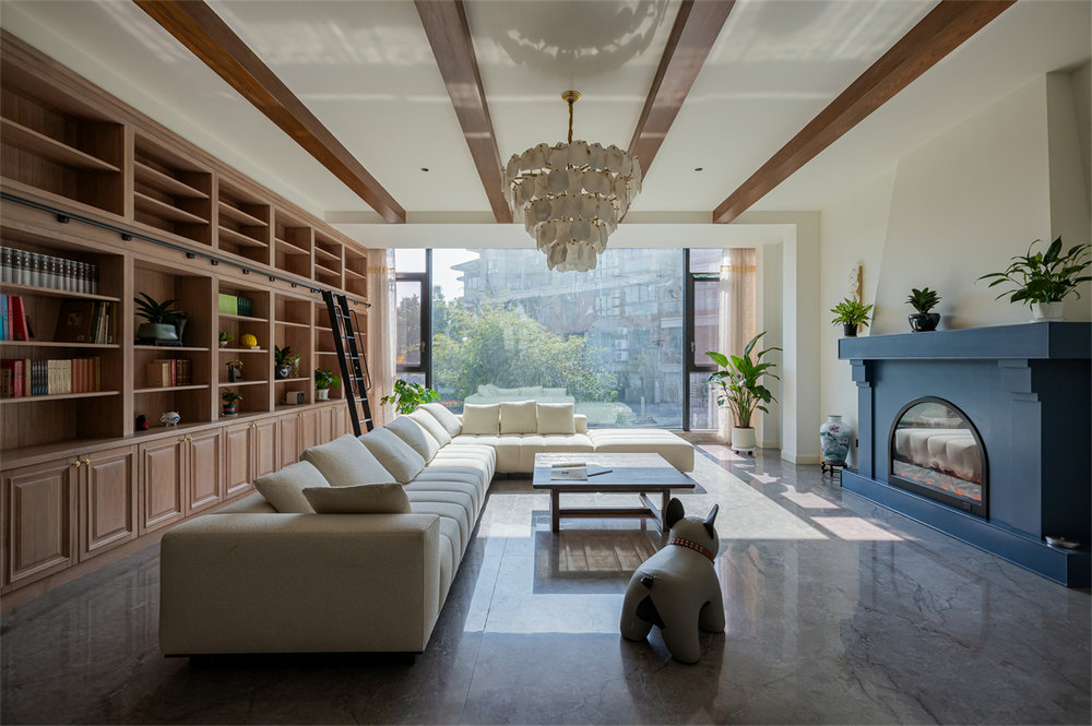 長源假日港灣別墅現(xiàn)代美式風格別墅裝修效果圖