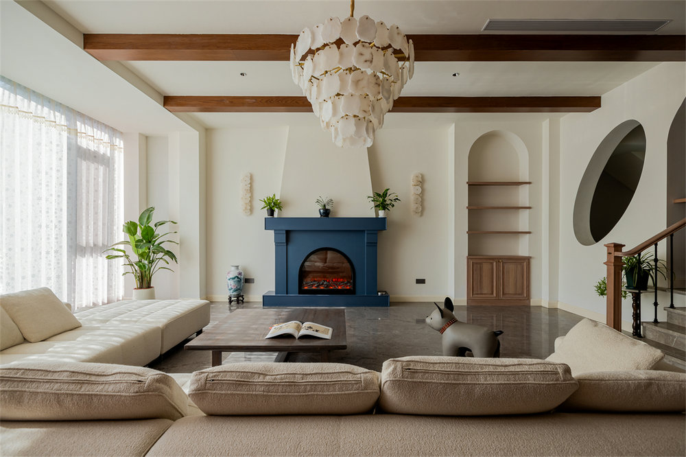 長源假日港灣別墅現(xiàn)代美式風格別墅裝修效果圖