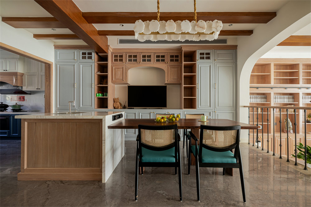 長源假日港灣別墅現(xiàn)代美式風格別墅裝修效果圖