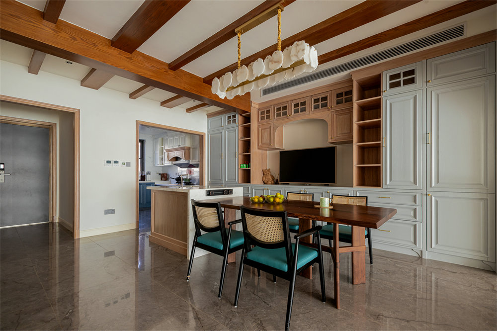 長源假日港灣別墅現(xiàn)代美式風格別墅裝修效果圖